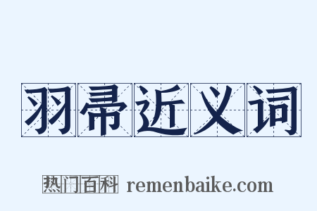羽帚近义词是什么意思的图片